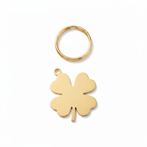 Gold Clover Charm