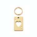 Gold Playing Card Charm