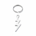 Silver Lightning Charm