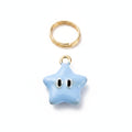 Light Blue Star Charm