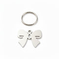 Silver Bow Charm