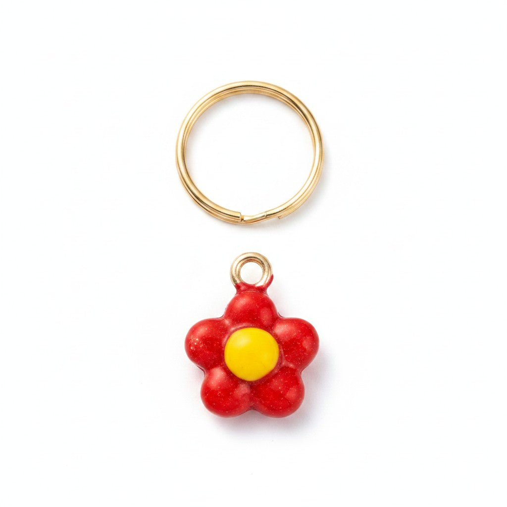 Berlock röd blomma