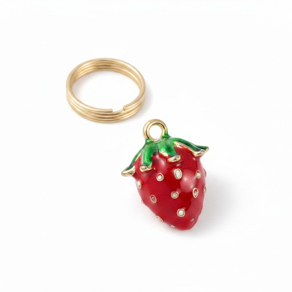 Red Strawberry Charm